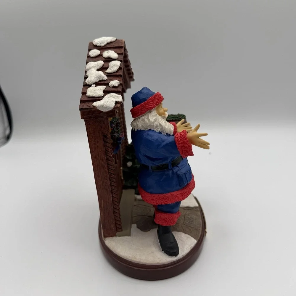 Kansas Jayhawks Welcome Home Santa‎ Claus Figurine Christmas NCAA Memory Company